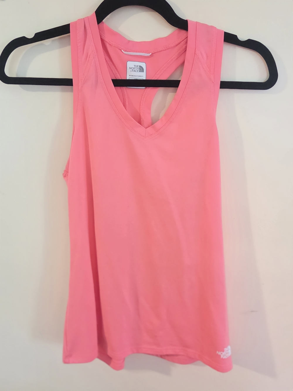 The North Face Women's Neon Pink V-Neck Performance Tank
